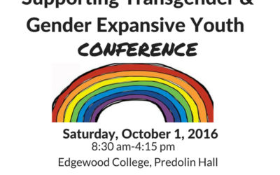 Coming in October! Supporting Transgender & Gender Expansive Youth Conference